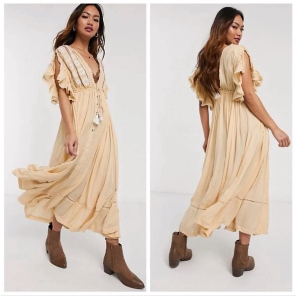 NWT Free People Bali will wait Maxi dress